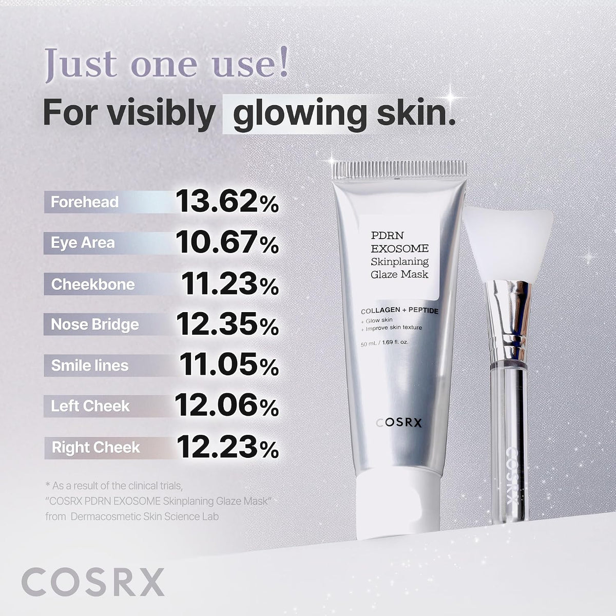 COSRX PDRN Exosome Overnight Face Mask, Korean Glass Skin Glow, 1.69 fl oz