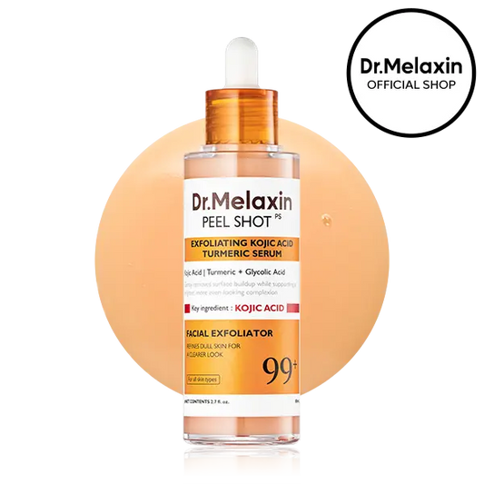 [Dr.melaxin Official] Peel Shot Kojic Acid Turmeric Serum 80ml For Dark Spot Care Exfoliaing Niacinamide Dead Skin Korean Skin Care for Even Skin Tone