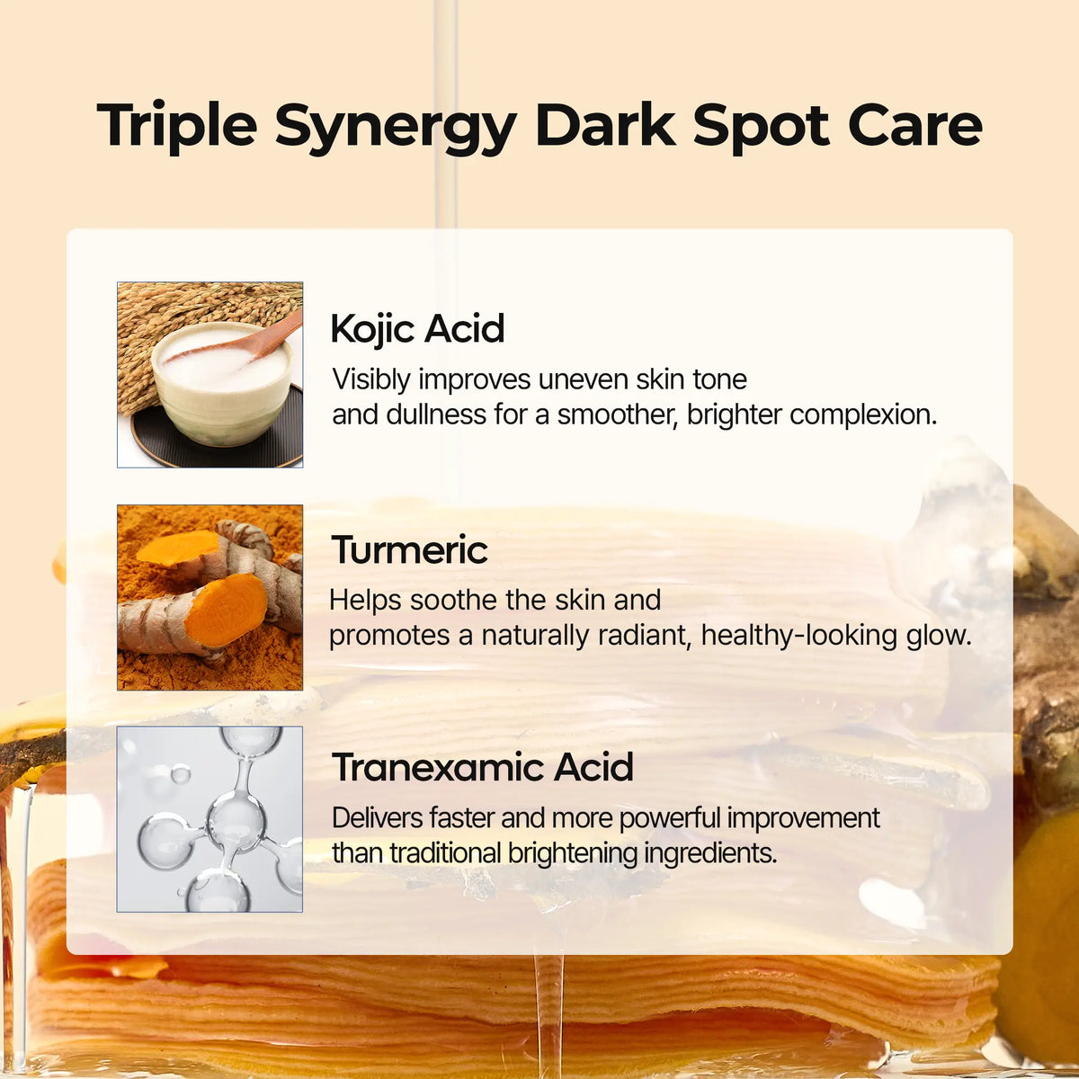 Kojic Acid Turmeric TX Toner Pad 70pads, Dark Spot & Pigmentation Care for Uneven Skin Tone