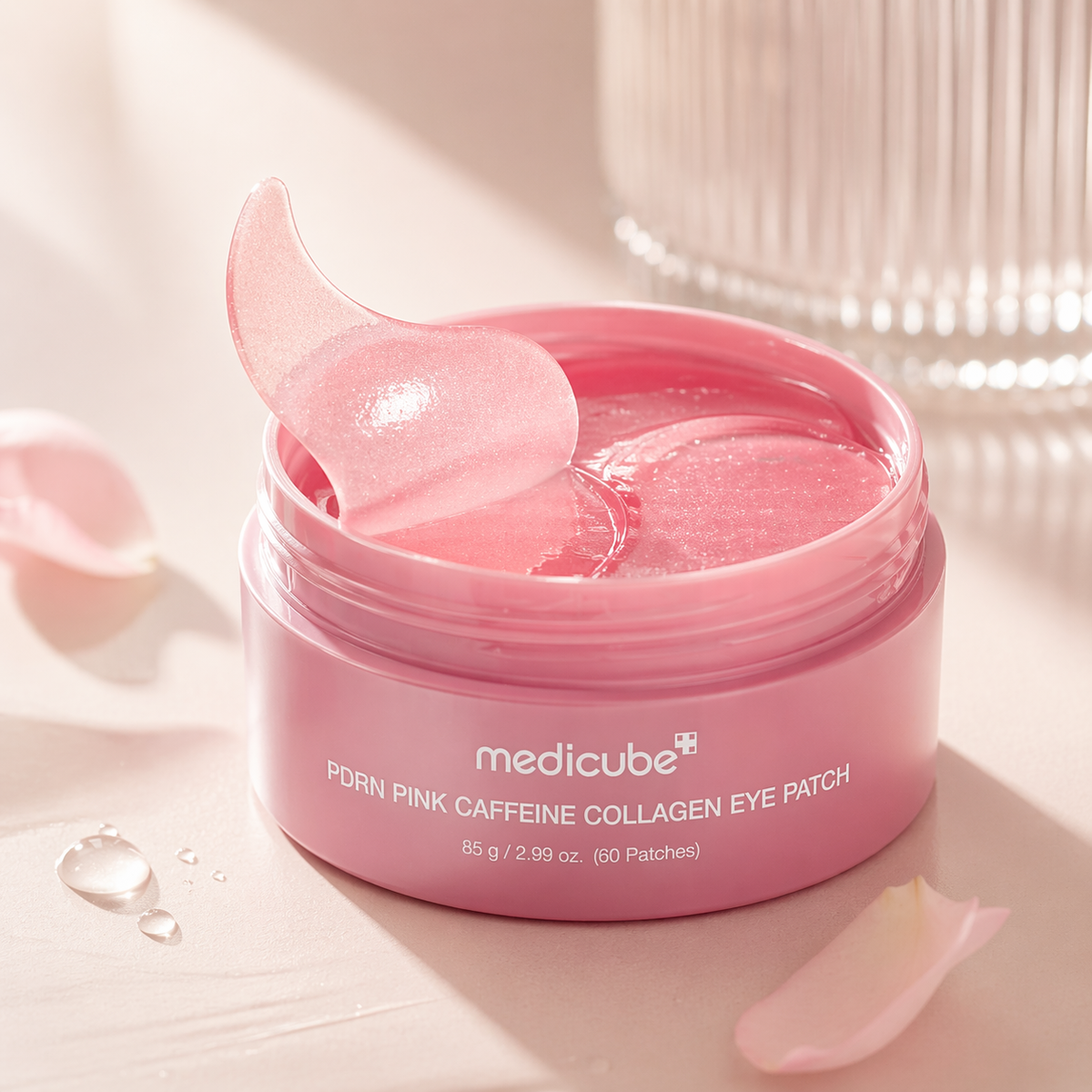 Korean PDRN Pink Caffeine Collagen Eye Patch